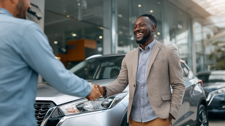 Réservation essai gratuit Nissan à Djibouti - Client effectuant un test drive